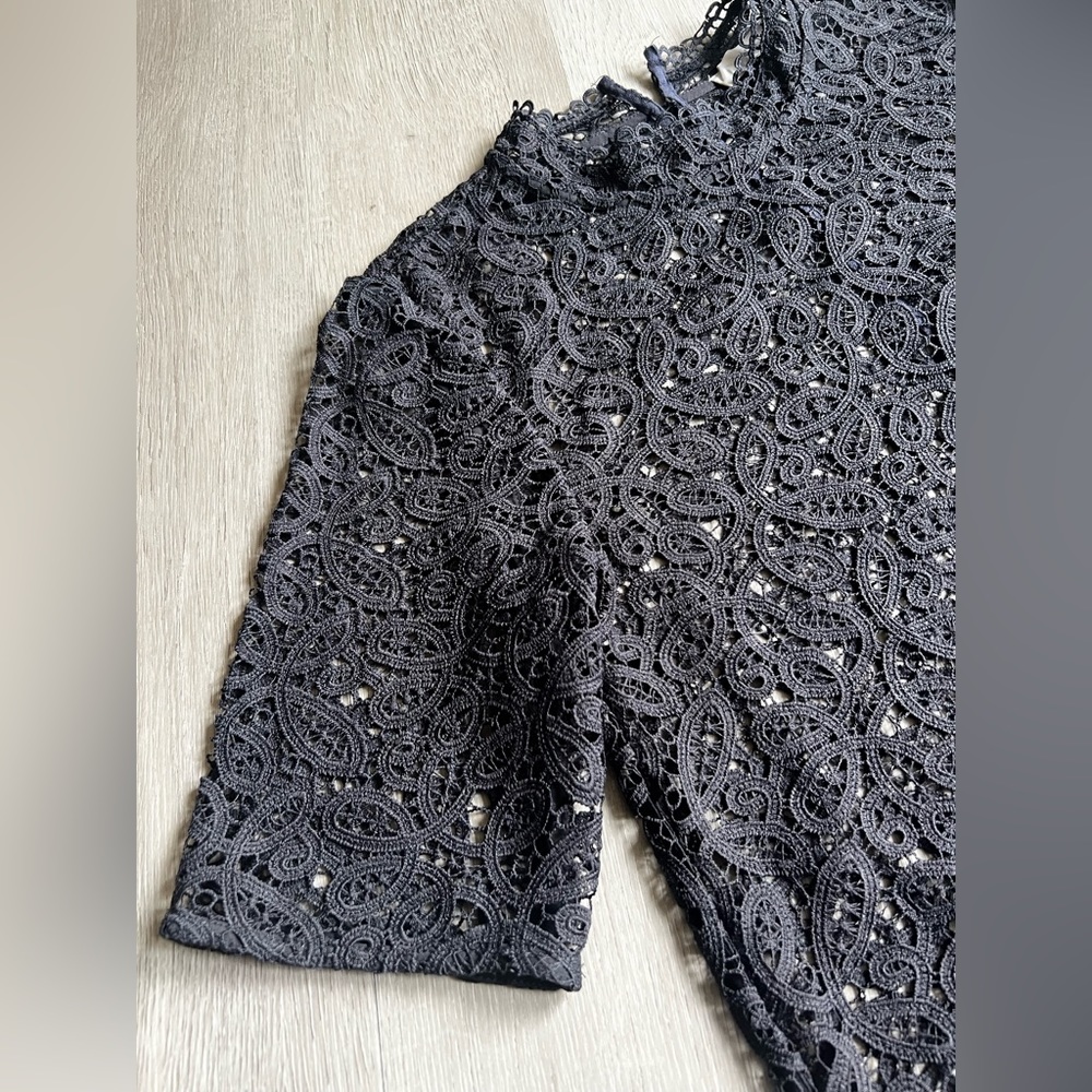 Loft Grey Lace Tunic